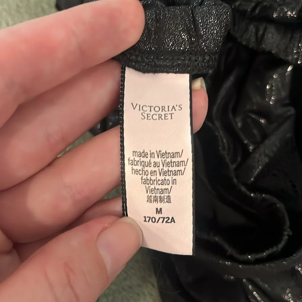 Victoria's Secret Glossy Black pants